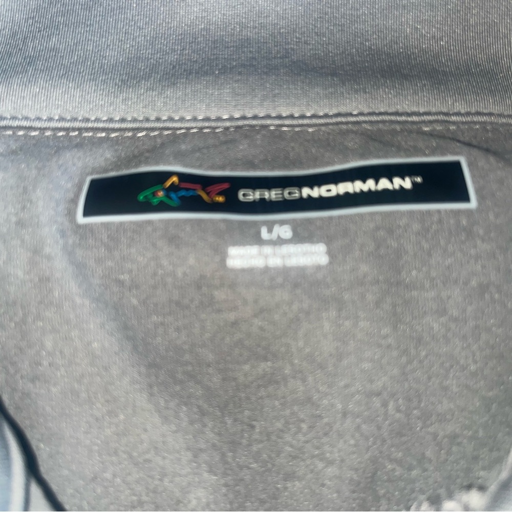 Greg Norman 1/4 Zip Pullover NWT Large Gray Performance Stretch Golf - Picture 12 of 13
